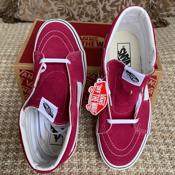 Vans Sk8-Hi Cerise/True White Men’s - Picture 13 of 16